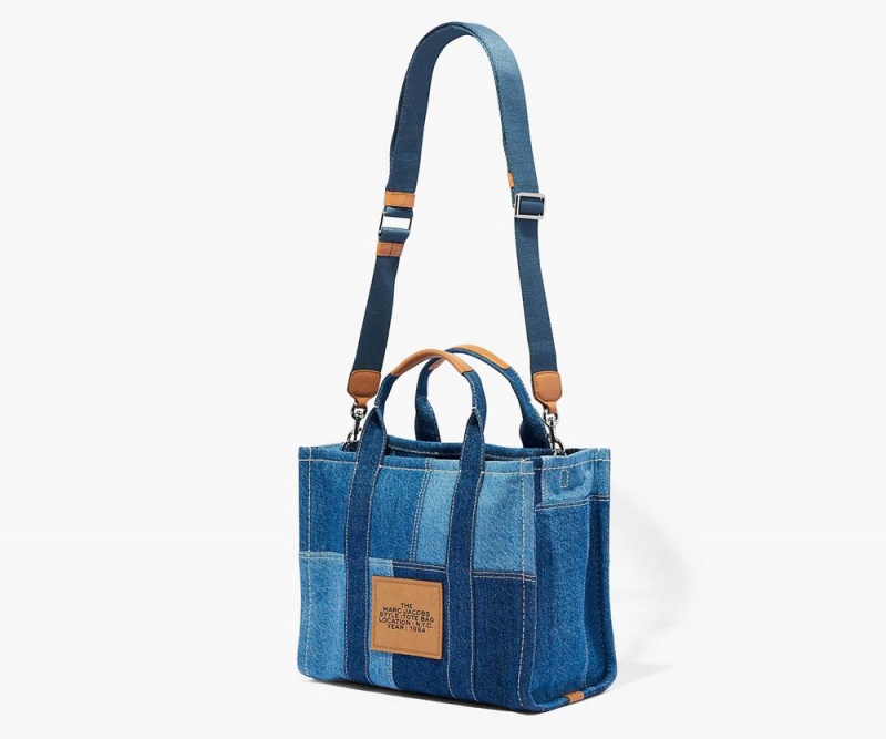 Blue Marc Jacobs The Denim Medium Women's Tote Bag | USA 516248PIF