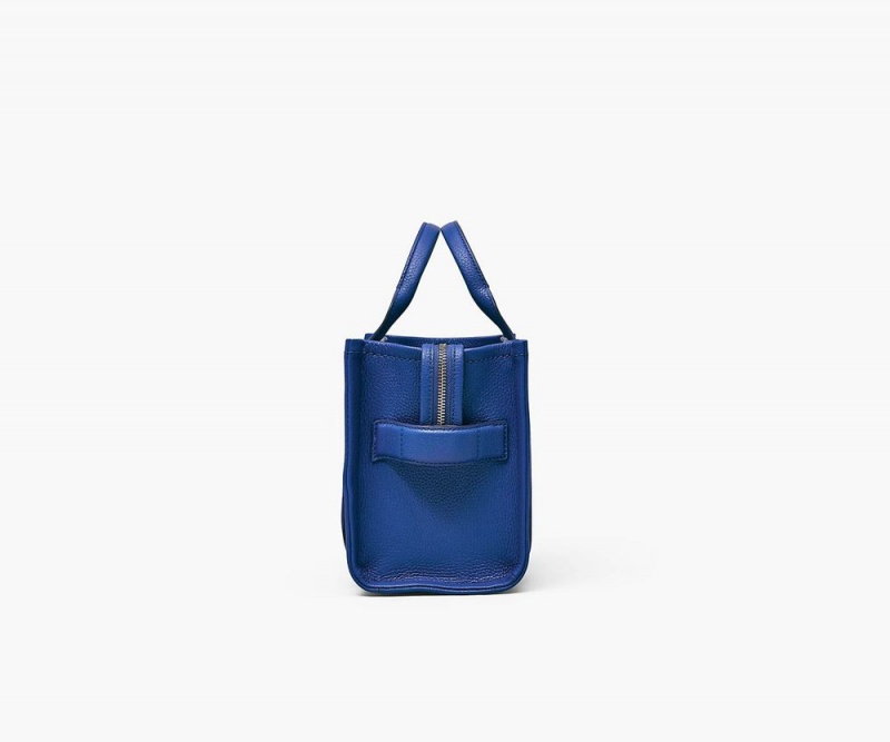 Blue Marc Jacobs The Leather Small Women's Tote Bag | USA 437216PUA