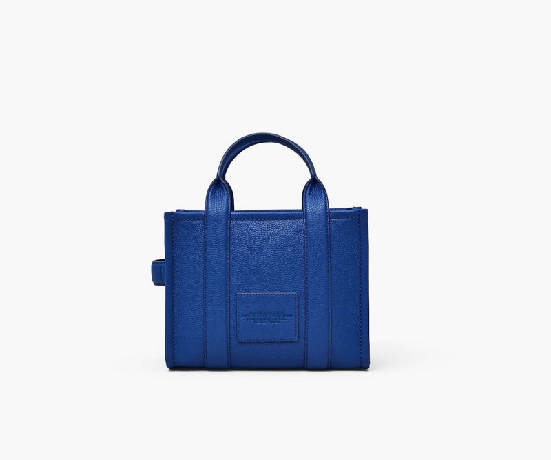 Blue Marc Jacobs The Leather Small Women's Tote Bag | USA 437216PUA