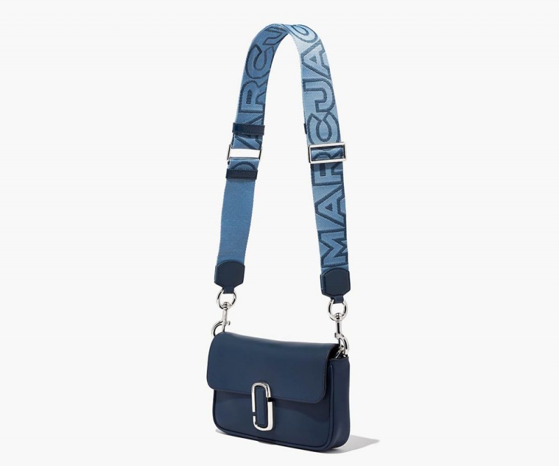 Blue Marc Jacobs The Outline Logo Webbing Women's Bag Strap | USA 210893WKL