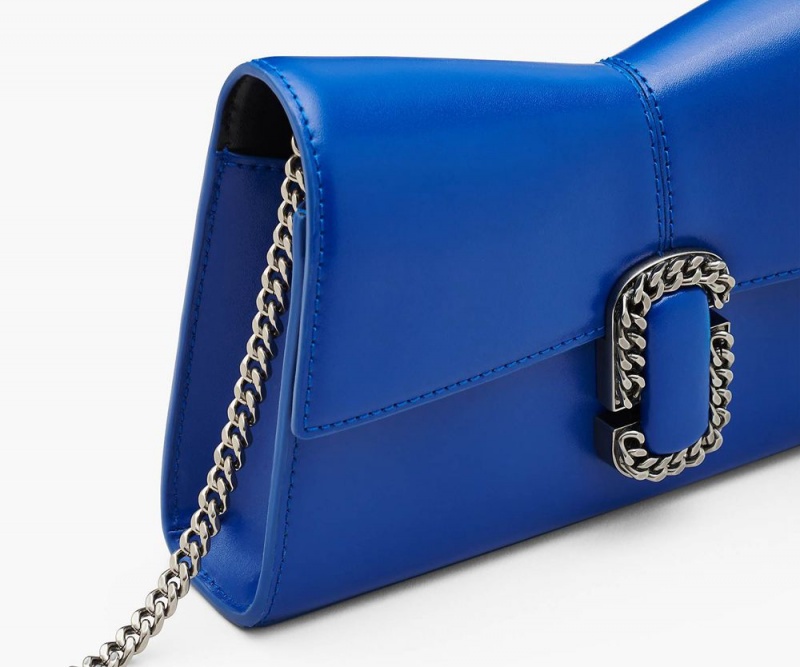 Blue Marc Jacobs The St. Marc Chain Women's Large Wallets | USA 861453CVY