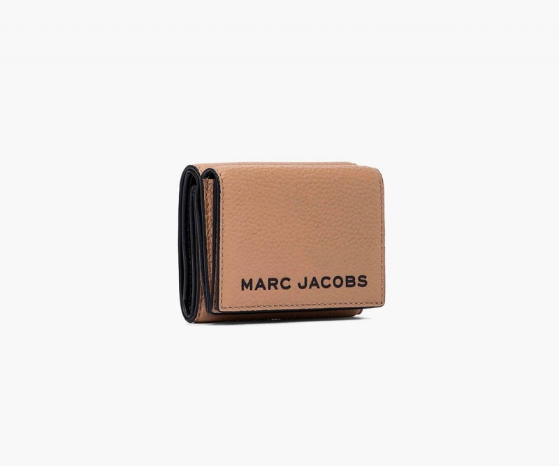 Brown Marc Jacobs The Bold Medium Trifold Women's Small Wallets | USA 587023WSF