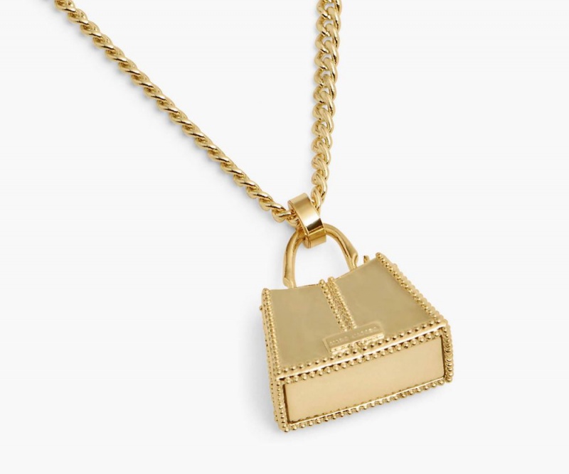 Gold Marc Jacobs The St. Marc Women's Necklace | USA 693745ZRI