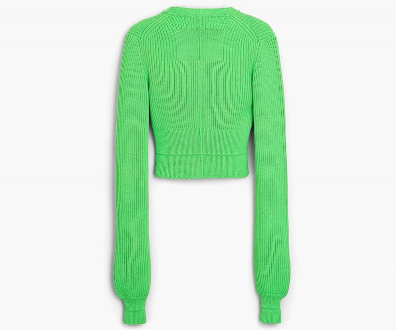 Green Marc Jacobs The Femme Crewneck Women's Sweater | USA 519386LSU