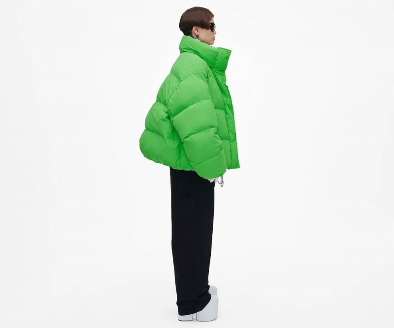 Green Marc Jacobs The Reversible Puffer Women's Jacket | USA 091457CFN