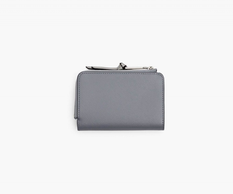 Grey Marc Jacobs The Utility Snapshot Slim Bifold Women's Large Wallets | USA 367841HXR