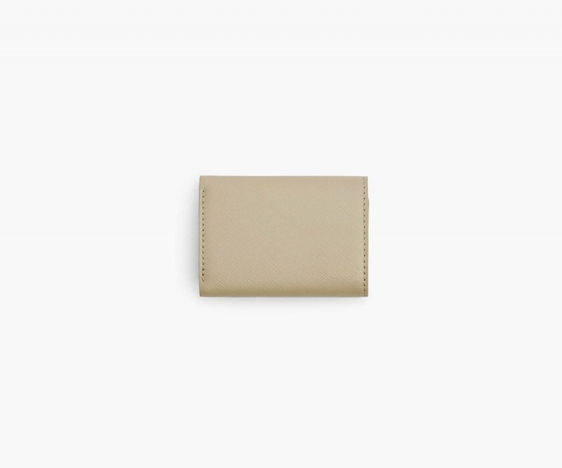 Khaki Marc Jacobs The Utility Snapshot Mini Trifold Women's Small Wallets | USA 460275LZS