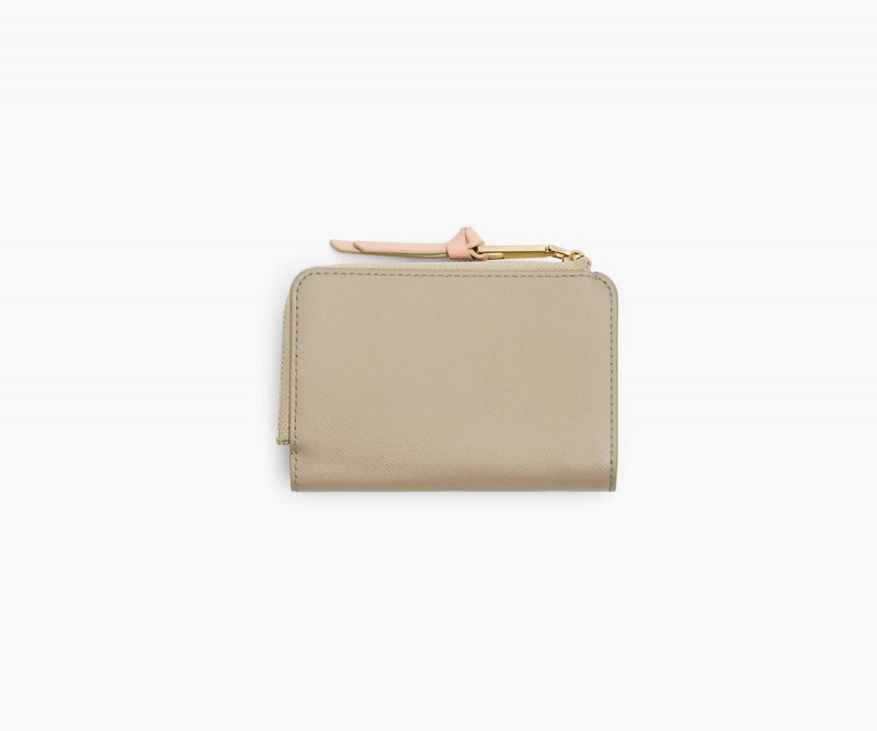 Khaki Marc Jacobs The Utility Snapshot Slim Bifold Women's Large Wallets | USA 629753KUV