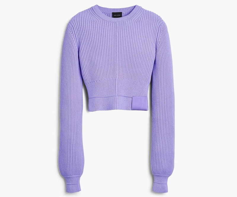 Lavender Marc Jacobs The Femme Crewneck Women\'s Sweater | USA 750923SDV