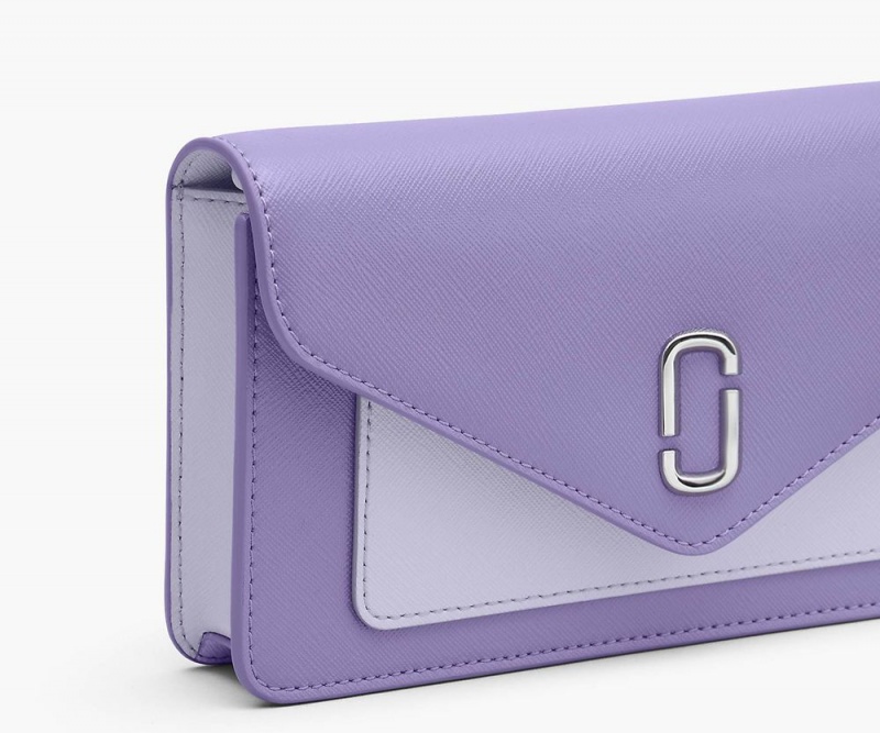 Lavender Marc Jacobs The Longshot Chain Women's Large Wallets | USA 413078MSF