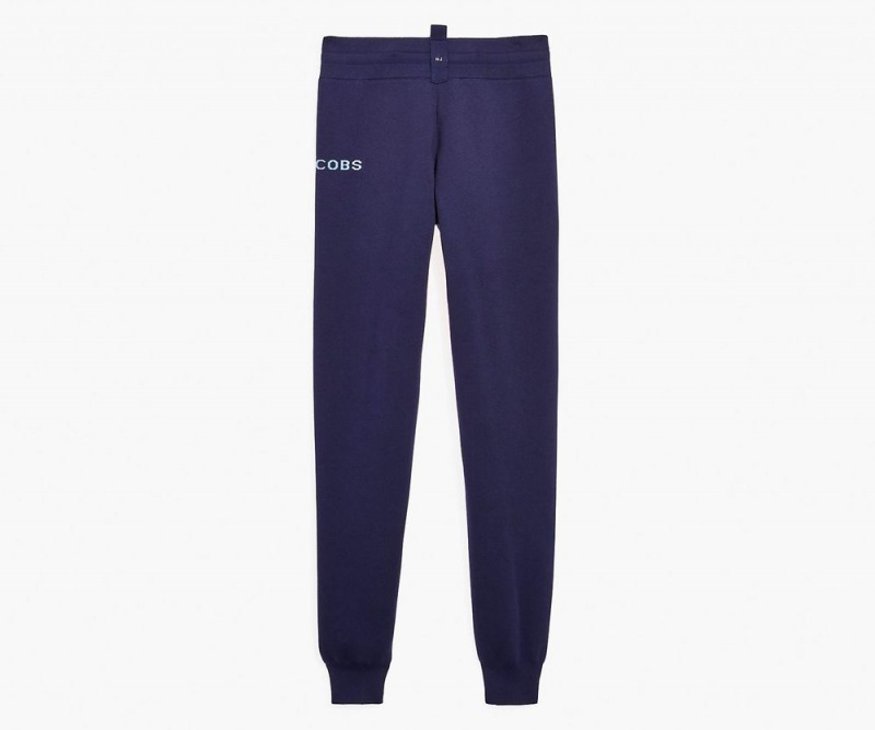 Navy Marc Jacobs The Knit Sweat Women's Pants | USA 834579FLE