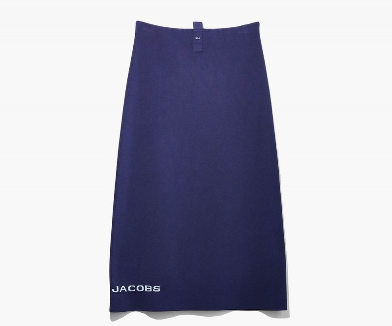 Navy Marc Jacobs The Tube Women's Skirt | USA 914726XNO