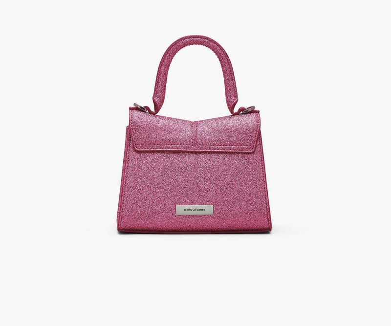 Pink Marc Jacobs The Galactic Glitter St. Marc Mini Top Handle Women's Handbags | USA 015342IHY