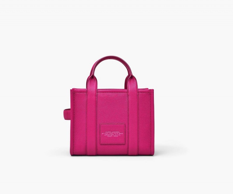 Pink Marc Jacobs The Leather Small Women's Tote Bag | USA 413285CER