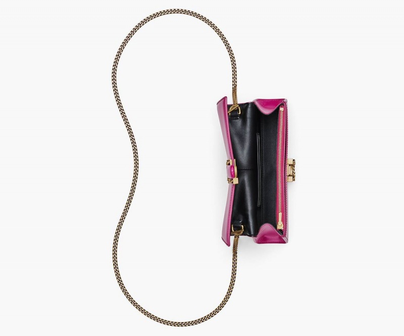 Pink Marc Jacobs The St. Marc Chain Women's Large Wallets | USA 384701RCD