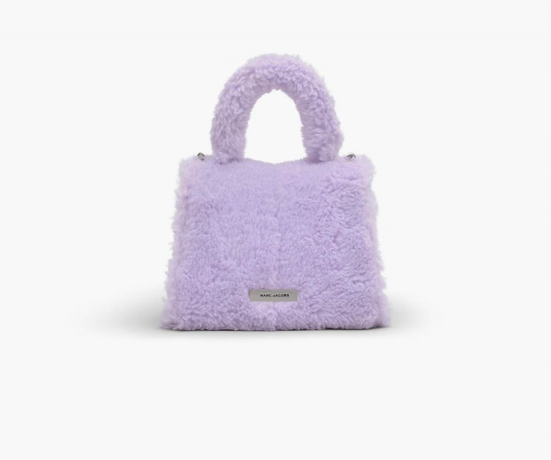 Purple Marc Jacobs The Teddy St. Marc Mini Top Handle Women's Handbags | USA 027193KDH