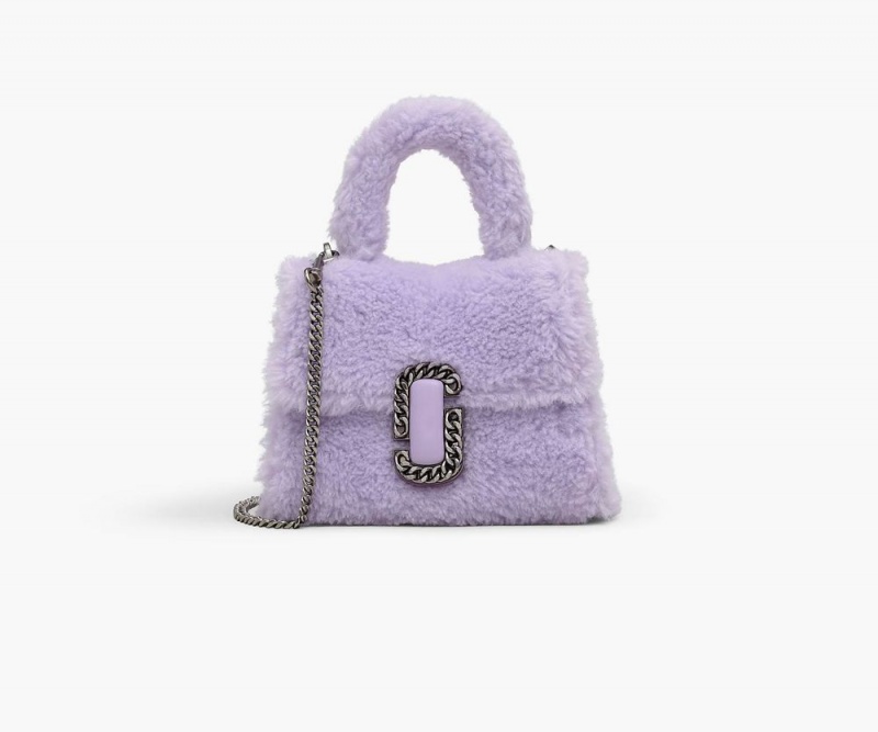 Purple Marc Jacobs The Teddy St. Marc Mini Top Handle Women\'s Handbags | USA 027193KDH