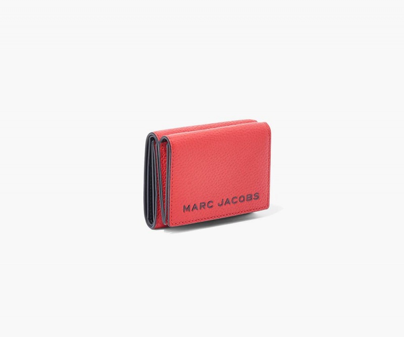 Red Marc Jacobs The Bold Medium Trifold Women's Small Wallets | USA 360498CGH