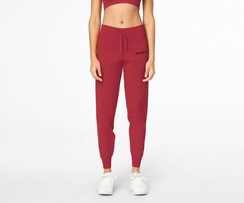 Red Marc Jacobs The Knit Sweat Women's Pants | USA 148573TKD