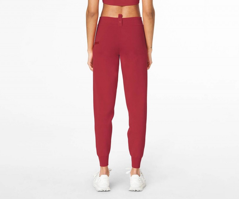 Red Marc Jacobs The Knit Sweat Women's Pants | USA 148573TKD