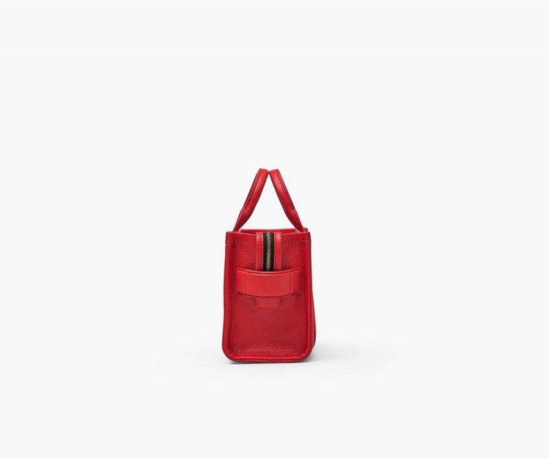 Red Marc Jacobs The Leather Mini Women's Tote Bag | USA 356824XGN