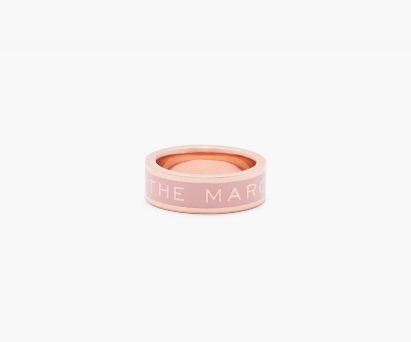 Rose Gold Marc Jacobs The Medallion Women\'s Ring | USA 907568KAQ