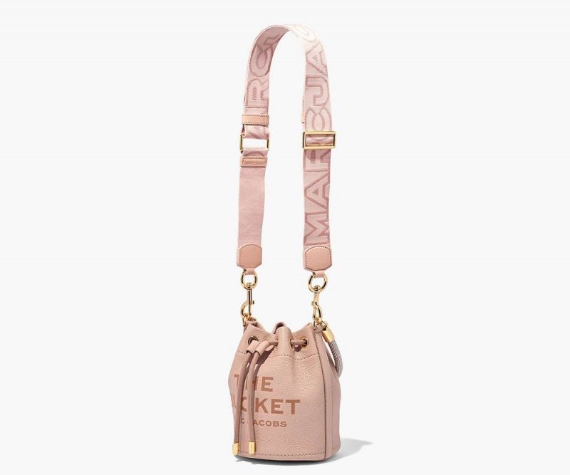 Rose Marc Jacobs The Outline Logo Webbing Women's Bag Strap | USA 459018TPH