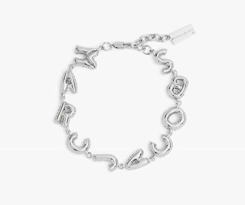 Silver Marc Jacobs The Marc Jacobs Balloon Women\'s Bracelet | USA 418563SCH