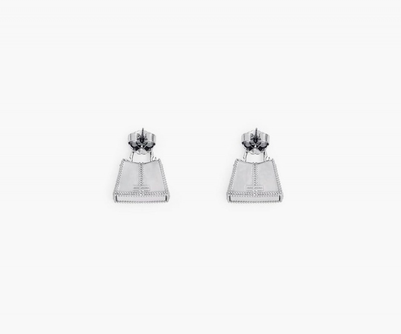 Silver Marc Jacobs The St. Marc Women's Earrings | USA 831790VPS