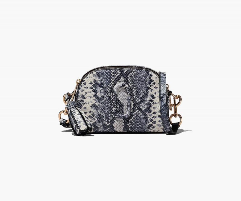 White Blue Marc Jacobs The Python-Embossed Shutter Women\'s Handbags | USA 089341ZSO