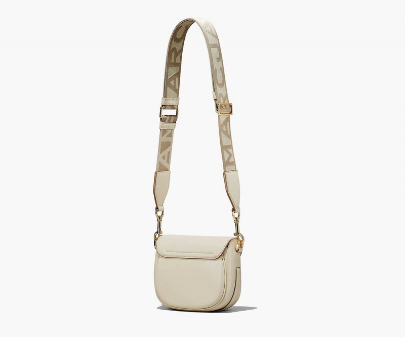 White Marc Jacobs The J Marc Small Women's Saddle Bag | USA 167859GJE