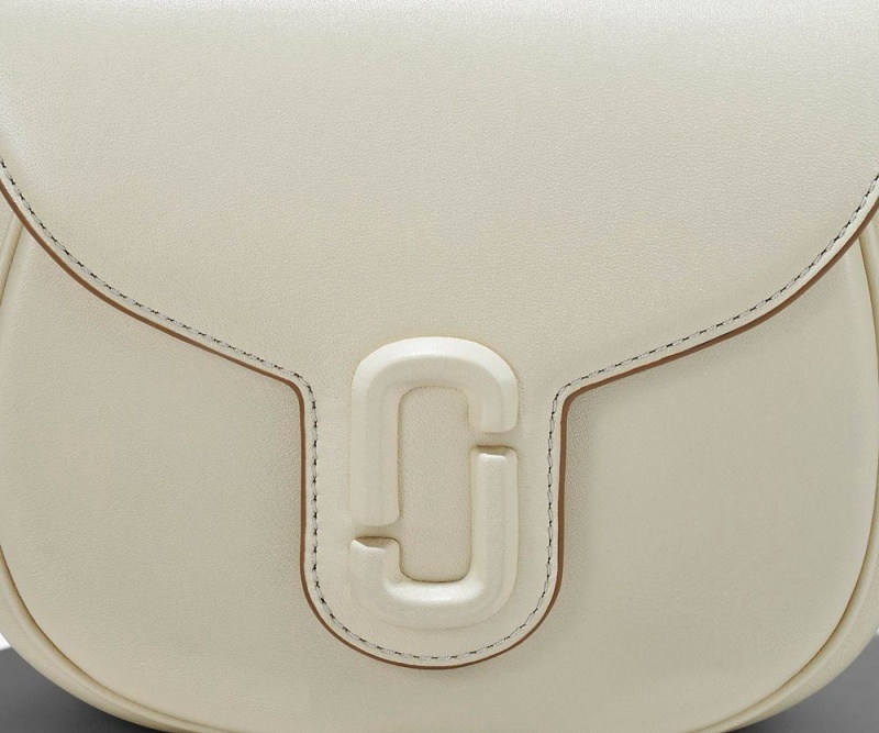 White Marc Jacobs The J Marc Small Women's Saddle Bag | USA 167859GJE