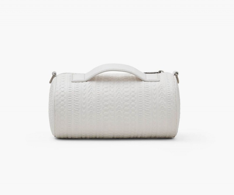 White Marc Jacobs The Monogram Debossed Women's Duffle Bag | USA 136208UAX