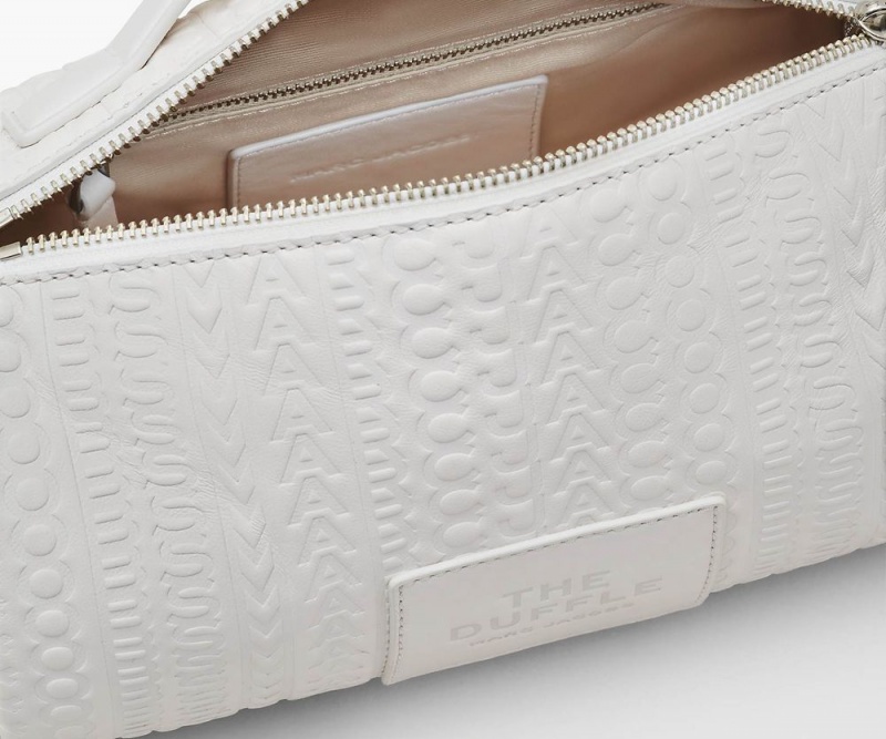 White Marc Jacobs The Monogram Debossed Women's Duffle Bag | USA 136208UAX