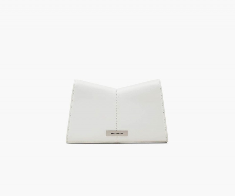 White Marc Jacobs The St. Marc Chain Women's Large Wallets | USA 857619HGX