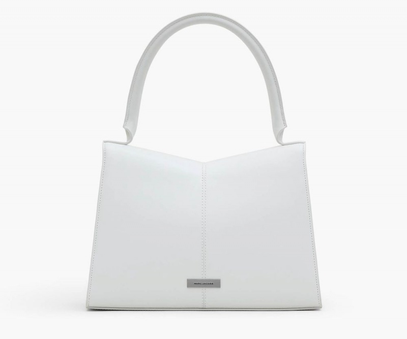 White Marc Jacobs The St. Marc Large Top Handle Women's Handbags | USA 152069OCZ