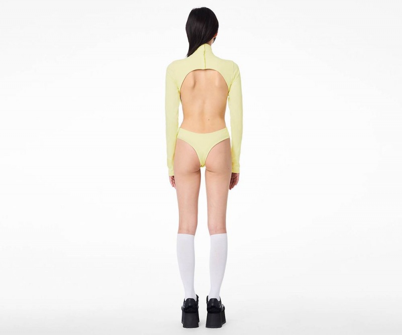 Yellow Marc Jacobs The Cutout Women's Bodysuit | USA 760318CQE